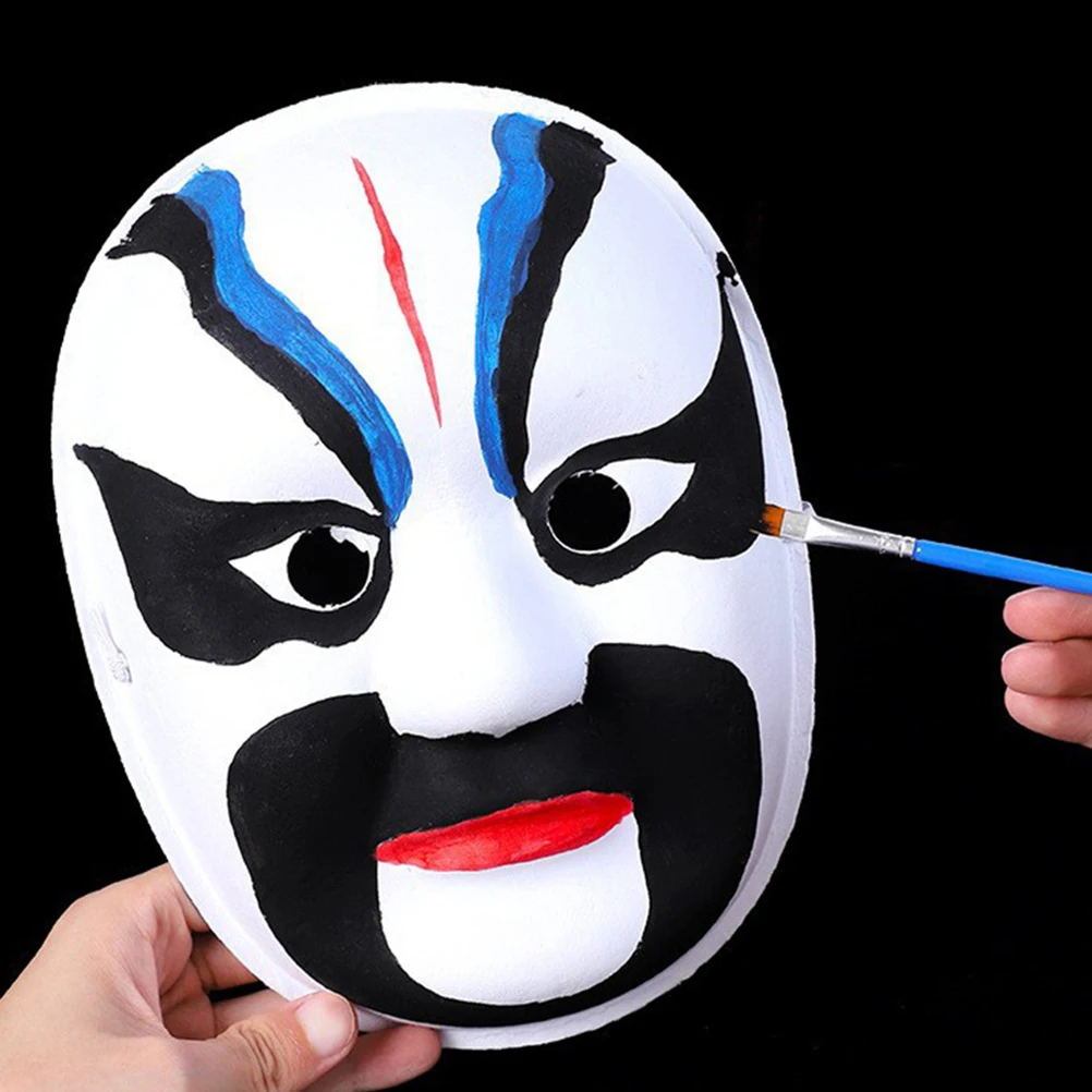 

5pcs White Blank Masks DIY Paintable Paper Craft Blanks Carnival Masquerade Bulk Plain Lightweight Kids Parties Birthday