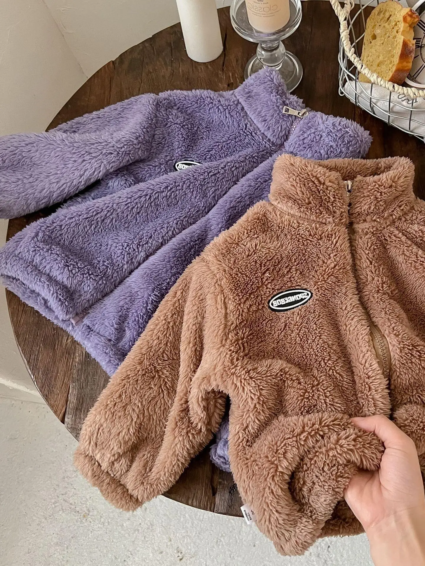 

Утепленная флисовая детская куртка-кардиган с воротником для мальчиков, теплая верхняя одежда на осень-зиму, хлопковое повседневное короткое пальто