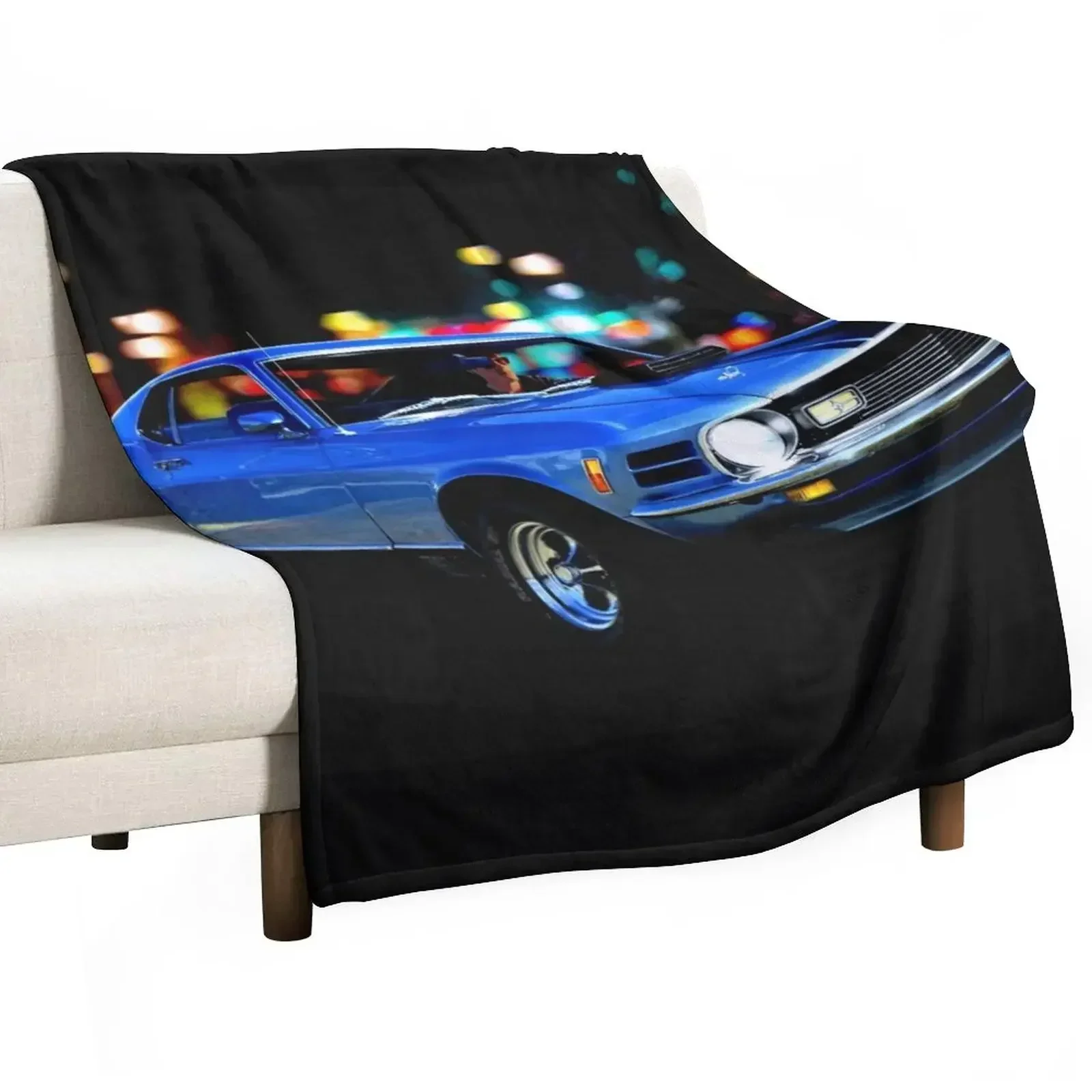 1970 Mach 1 Mustang Throw Blanket Designers Bed Blankets