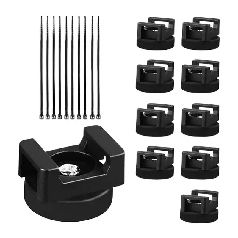 

Cable Clips Wire Cable Magnetic Holder Clips Electrical Supplies Organizer With Nylon Zip Ties For Garages Workshops Toolbox