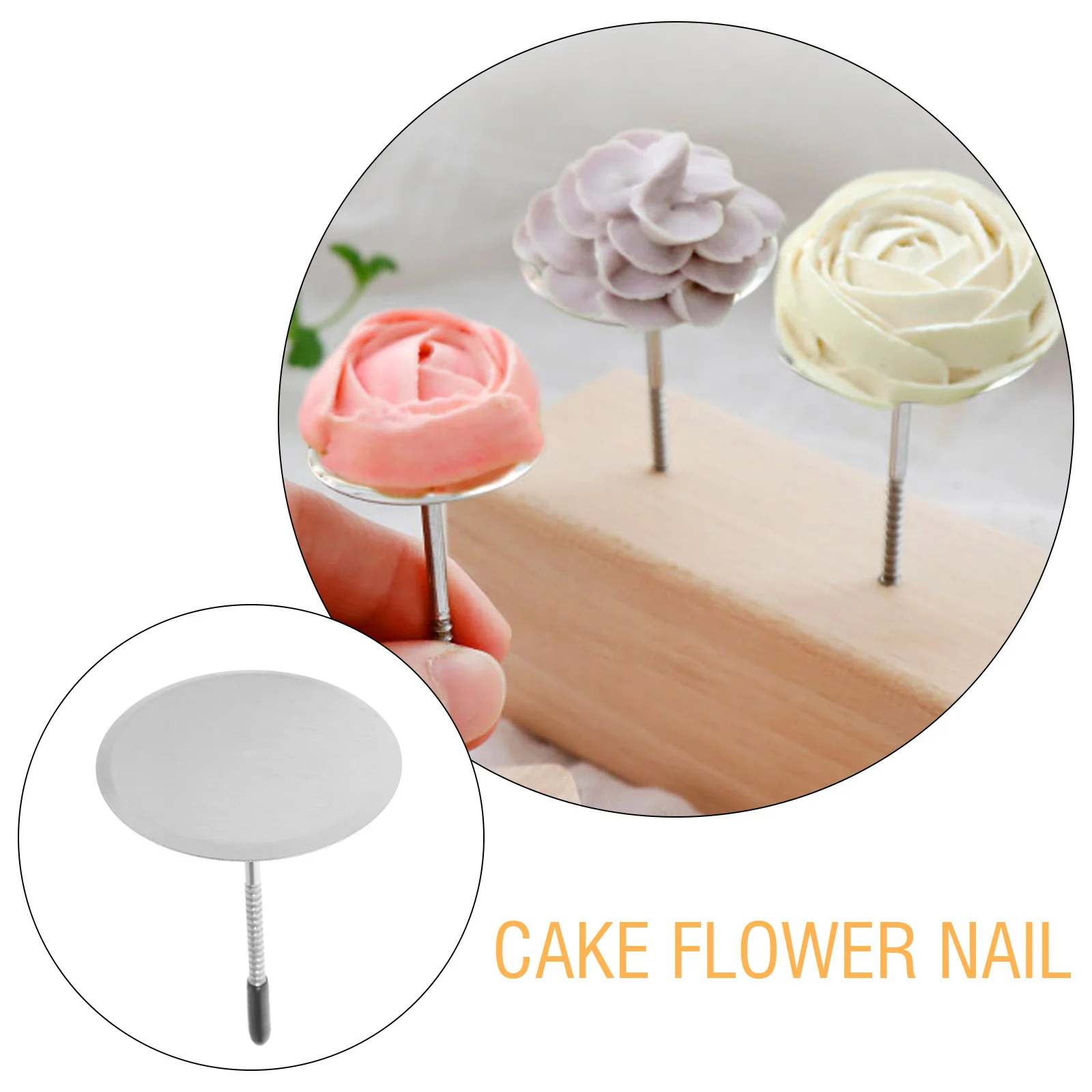 6Pcs Alat Dekorasi Kue Bunga dari Baja Anti Karat untuk Pemula, Set Kue Cupcake dan Dessert, Alat Pembuat Bunga Icing