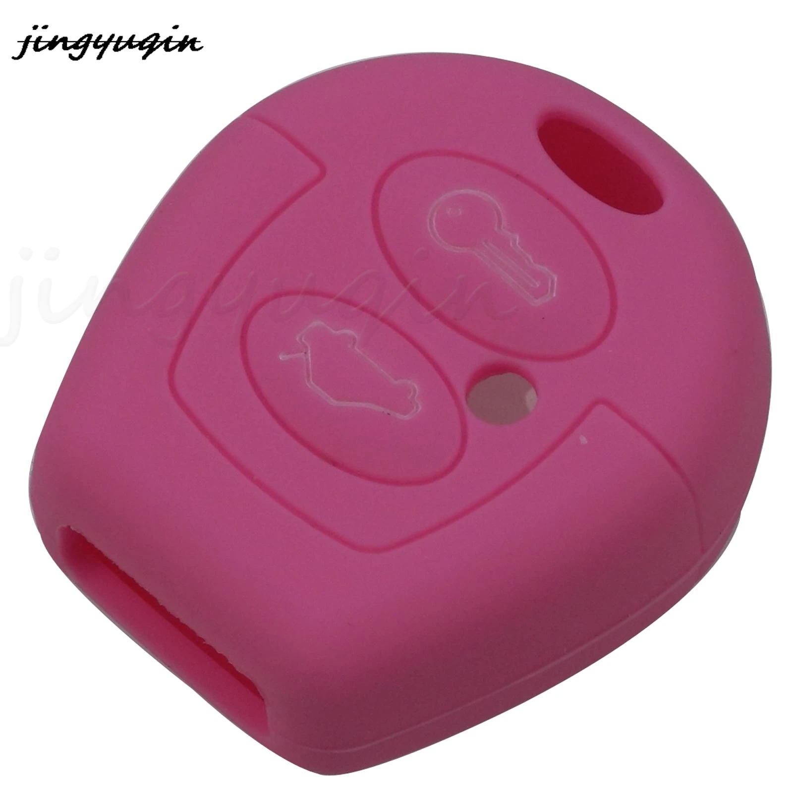 jingyuqin 2 Buttons Key Case Silicone Protect Shell For F Seat Ibiza Leon Toledo Cordoba Arosa Alhambra Exeo FR For VW Sharan