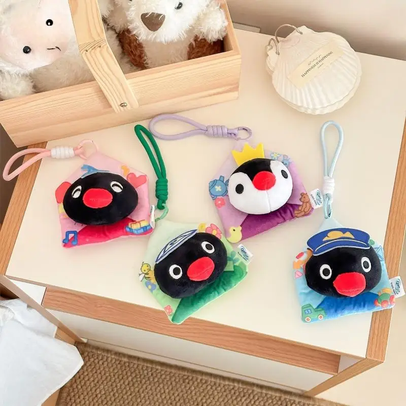 정품 펭귄 백팩 참 플러시 키체인 사우던 뉴스 시리즈 장난감 귀여운 펭귄 인형 행태그 팬들을 위한 사랑스러운 선물 어린이용