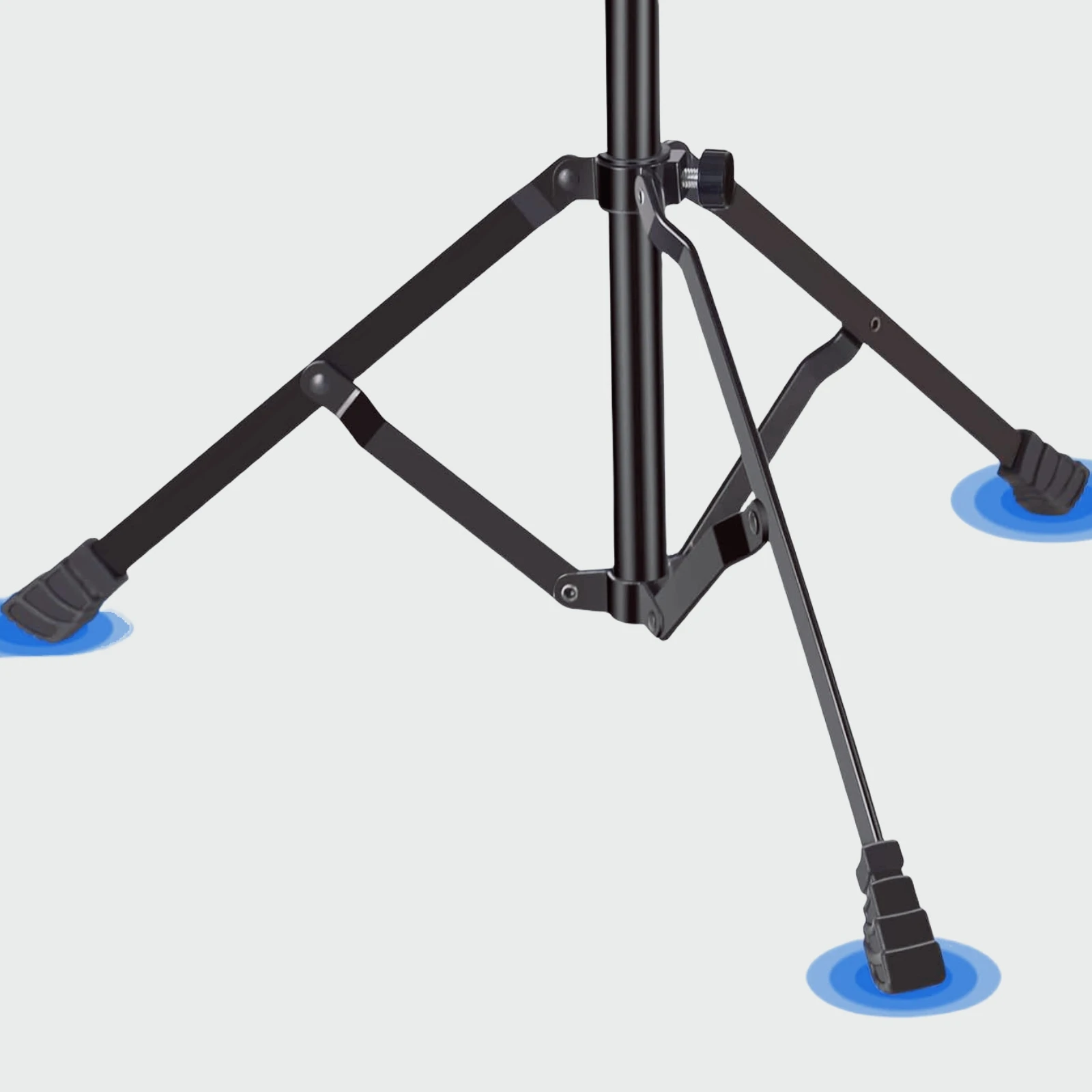 Brass Instrument Stand Rubber Feet Adjustable Brass Instrument Stand Music Equipment Non-Slip Base
