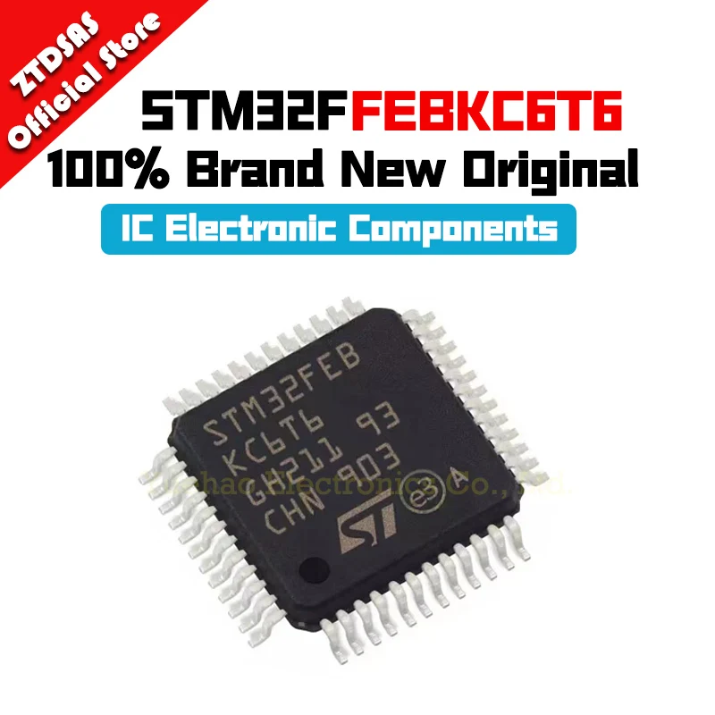 5PCS STM32FEBKC6T6 STM32FEBKC6 STM32FEBK STM32FEB STM32FE STM32F STM32 STM New Original IC MCU LQFP48