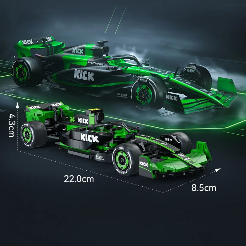 

1:24 Scale Vehicle Building Block 2024 C44 KICKS SAUBERS Super Racing Car Champion Model Racer Figures Brick Toy For Gift