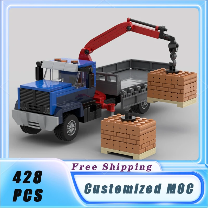 Classical City Vehicles MOC C70 Crane Truck Building Blocks Model Bricks Sets Assemble Display Children\'s Toys Gifts