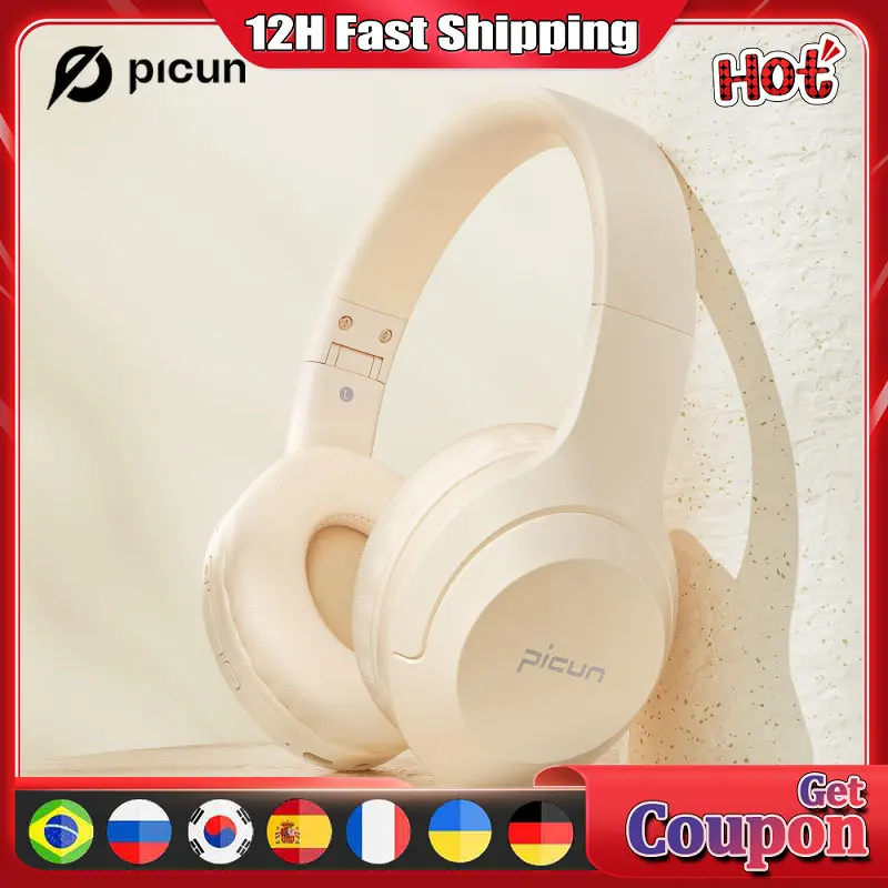 

Picun B-01S Foldable Stereo Headphones Super Bass Noise Canceling Microphone PC Adult Kids 3 Color Wireless Bluetooth Headset