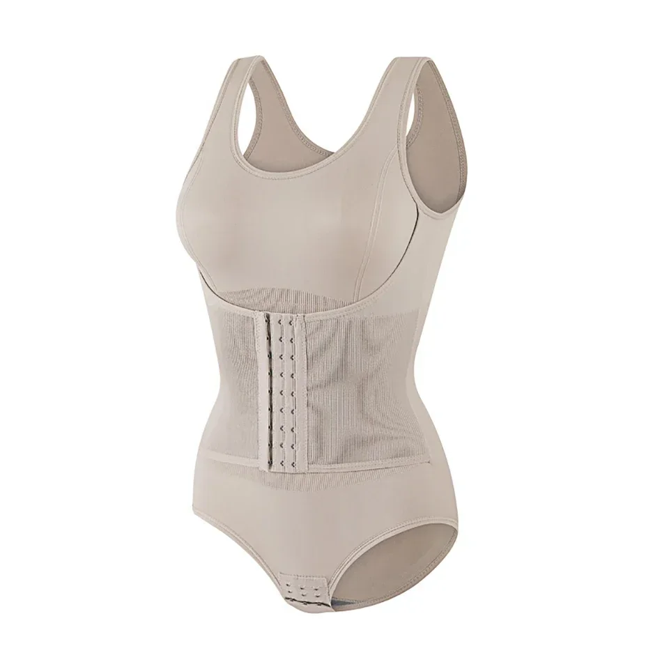 Nieuwe bodysuit shapewear met ritsriem Dames buikcontrole Fajas Body Shaper Taille Trainer Afslankende Cincher Corset Tops