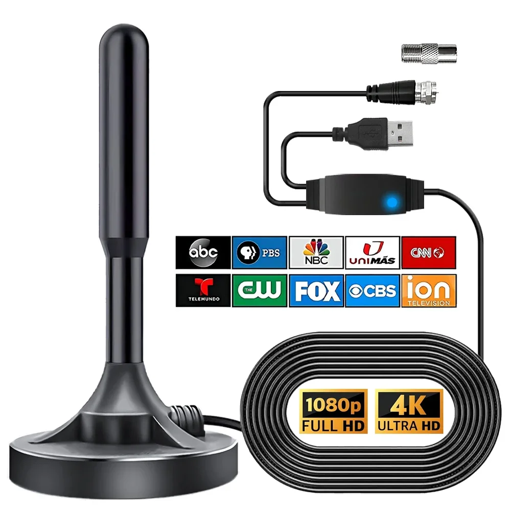 Cross-border indoor digital TV ground wave antenna extended sucker dvb-t2 antenna 4K