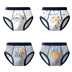 Multipack Cotton Boy Briefs Panties Excavator Pattern Kids Underpants Breathable Cartoon Design Child Hot Shorts Boys Underwear