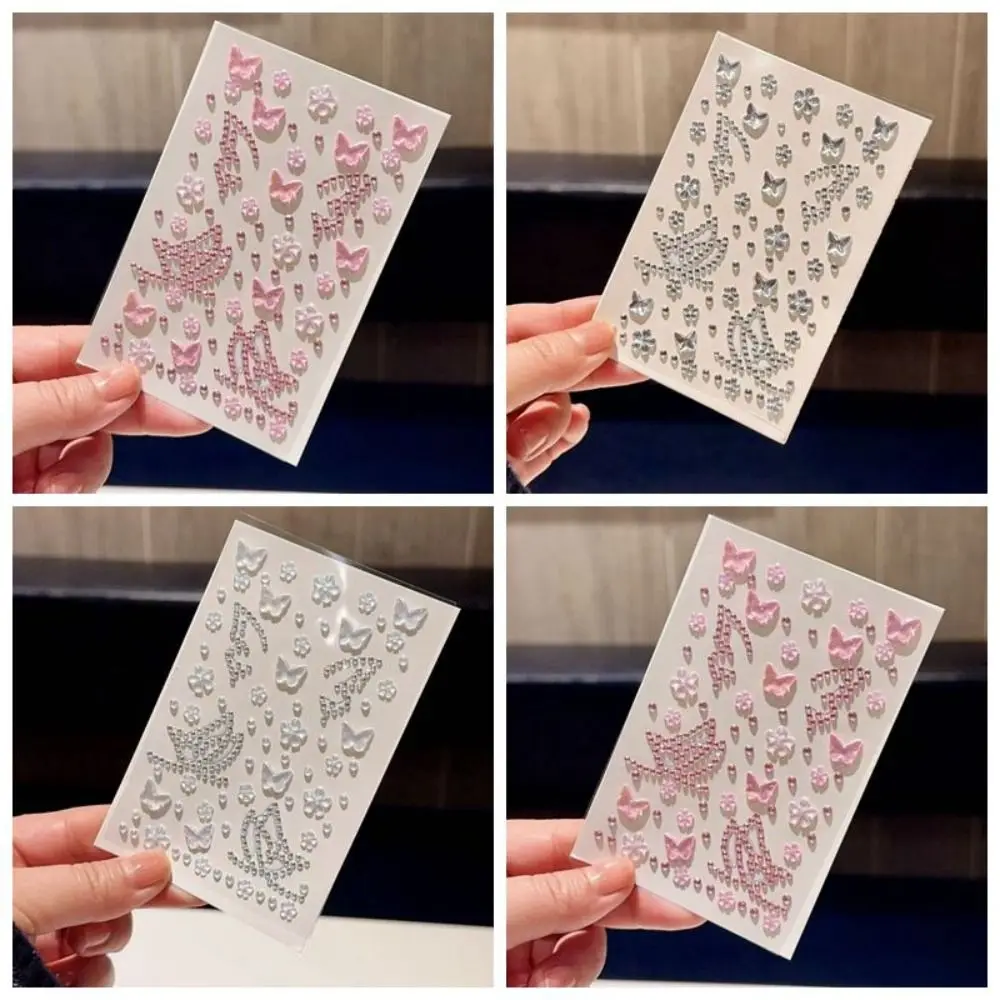Self-Adhesive Temporary Tattoo Sticker Sparkling Body Art Crystal Sticker DIY Zircon Face Eyebrow Stickers DIY Makeup