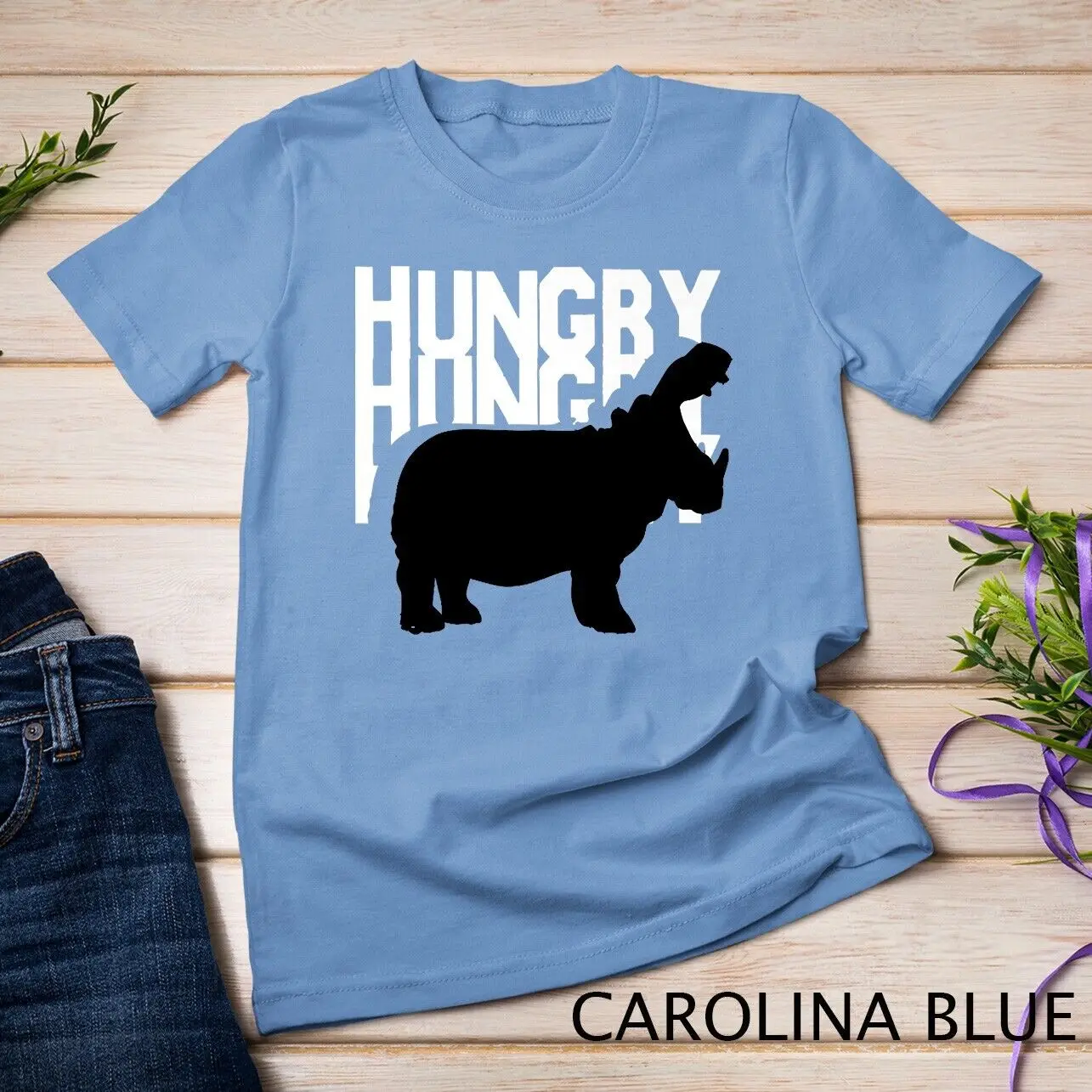 So Hungry Hippo Shirt Funny Cute Hippopotamus Unisex T-shirt