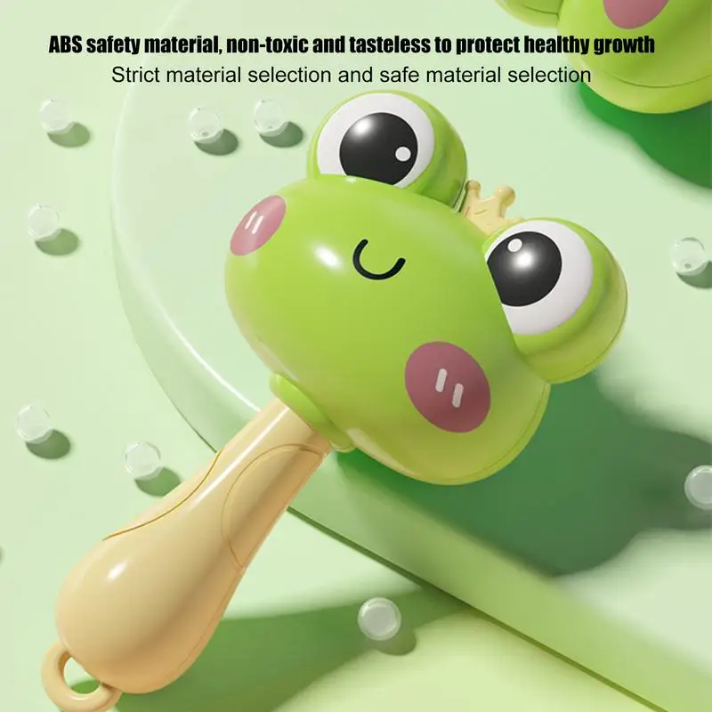 

Rattles for baby Maracas Toys Cartoon Frog Duck Sand Hammer Baby Toys 0-12 Months Rattle Teether Toys for Baby Gift