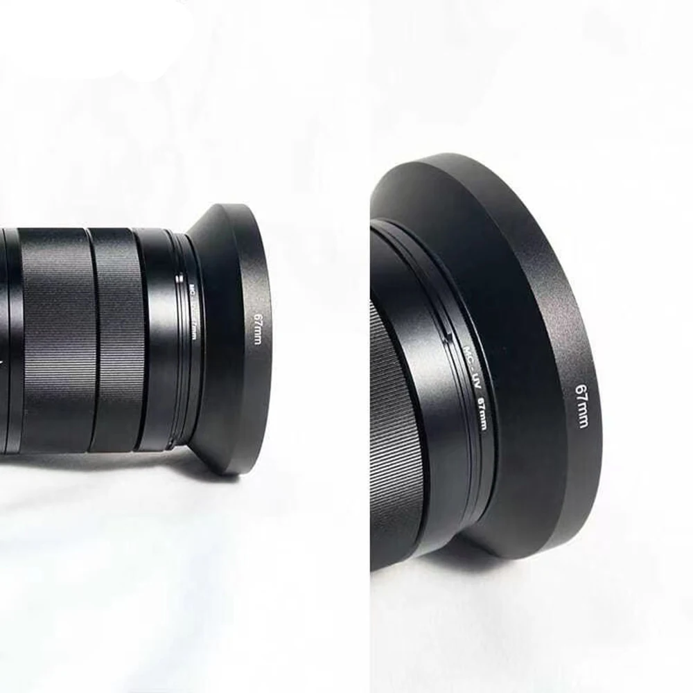 Universal Metal Lens Hood Wide-Angle37mm 39mm 40.5mm 43mm 46mm 49mm 52mm 55mm 58mm 62mm 67mm 72mm 77mm 82mm Lens Hood Protection