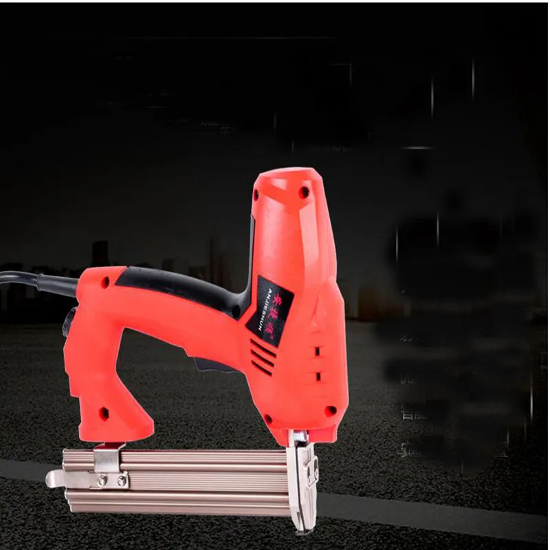 2 in 1 Electric Nailer and Stapler Furniture Staple Gun for Frame with Staples & Nails Carpentry Woodworking Tools
