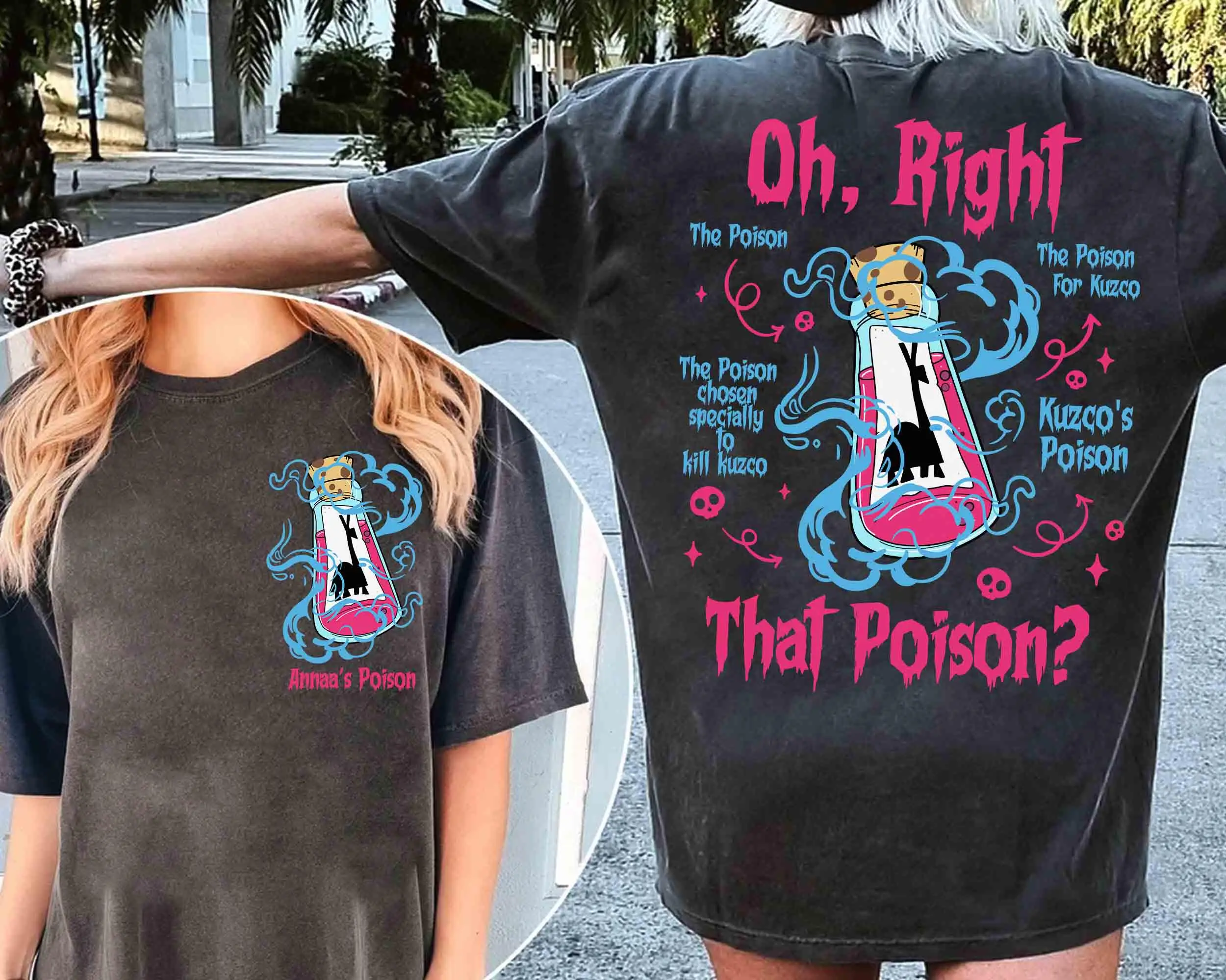 Personalized Kuzco's Poison Yzma's Alpaca Extract Disney villain The Emperor's New Groove T-shirt Unisex cotton all-season base