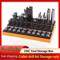 U drill storage case Drill bits container ER20 ER25 ER32 collet storage rack Collecting box CNC Machine Parts organizer