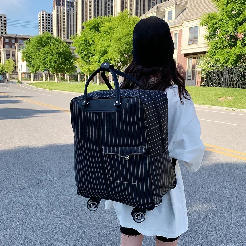 Universal Wheel Suitcase Rolling Luggage Trolley Bag Travel Bags Short-trip Large Capacity Backpack Carry-on Bag For Shopping