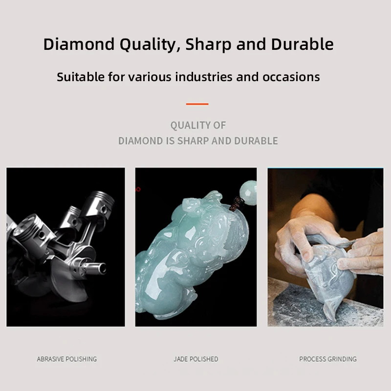 2*100 مللي متر الماس ملفات إبرة مستديرة صغيرة لطحن المعادن Jewely حجر الخشب إلخ أدوات يدوية سبيكة قابلة للتخصيص