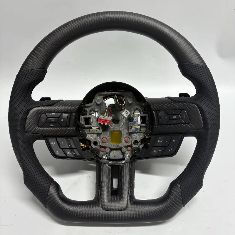 Custom Sport Carbon Fiber Steering Wheel for V6 EcoBoost GT  GT350 GT500 2015-2023 Car Interior Styling Parts