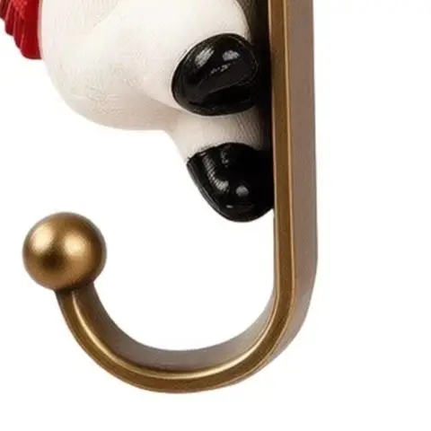 Reusable Christmas Stocking Holder For Fireplace Mantle - For Durable Resin Hook With Fun Character For Seasonal Ornaments