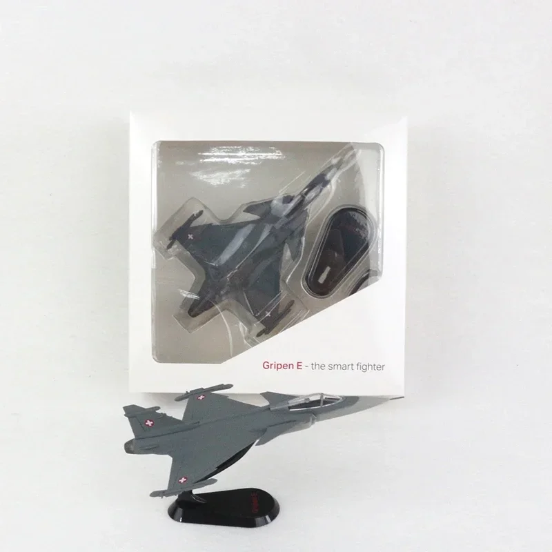 Scale 1/87 SAAB JAS-39 Miniature Diecast ABS Engineering Eco-friendly Plastic Gripen Fighter Model Souvenir Collection Toys Gift