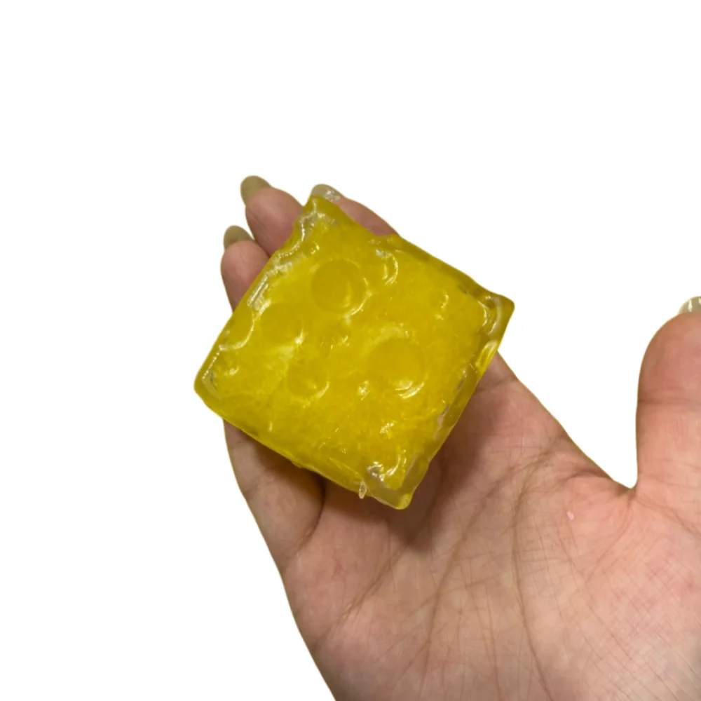 Square Triangle Slushy Squishy Toy Slow Rebound Finger Relax Cheese Squishy Fruit Kawaii Sensory Fidget Ball Kids Adults