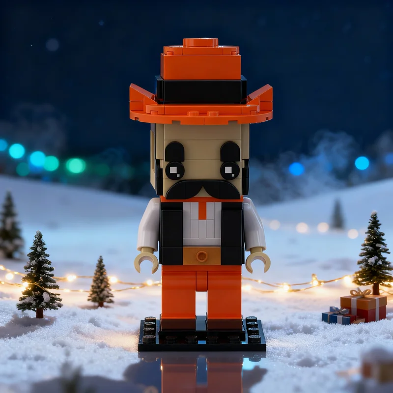 

149pcs MOC Pistol Pete BrickHeadz Model Building Blocks Construction Christmas Gifts Toys DIY Assemble Creative Idea Education