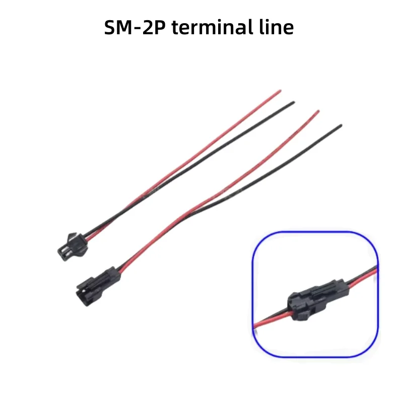 

SM Plug Cable SM-2P Terminal Line Air Plug-in Connector Wire Male And Female Connection LED Power Cord