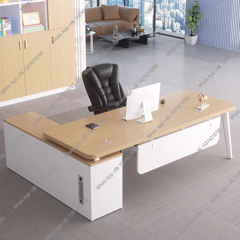 

C69 Multifunctional Modern Office Desk Wooden Computer Gaming Office Desk Standing Luxury Conference Escrivaninha Hotel Furnitur