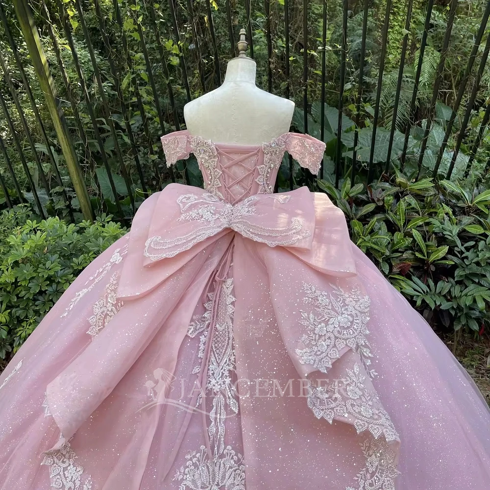 Attraktive Quinceanera-Kleider mit Schnürung am Rücken, süße 16-jährige Mädchen-Party-Robe, Quinceañera, maßgeschneiderte Vestidos de 15 Quinceañera