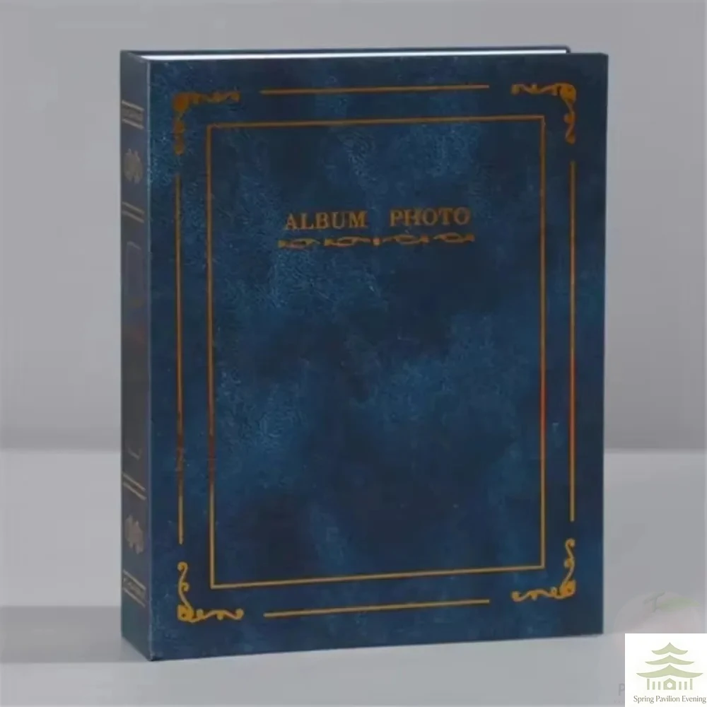 Family 6 Inch 100 Photos 16x12Cm Image Art Photo Albums Interstitial Album Classic Retro Photo Album Collection Home Decoration