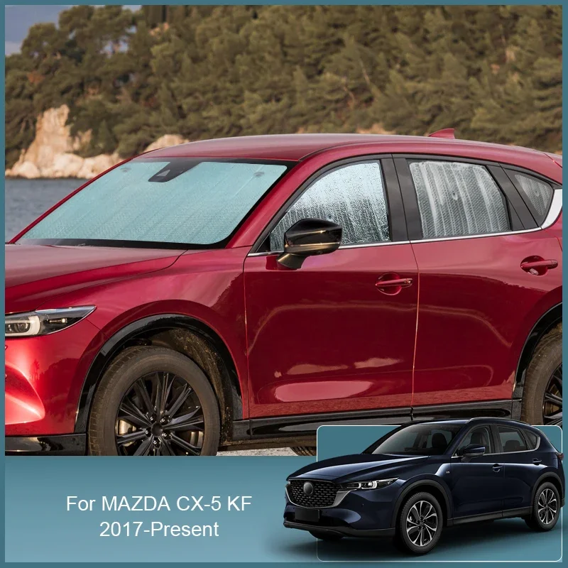 

Car Windshield Sunshades UV Protection Cover Window Curtain Sun Shade Visor Protect Car Accessories For MAZDA CX-5 KF 2017-2025