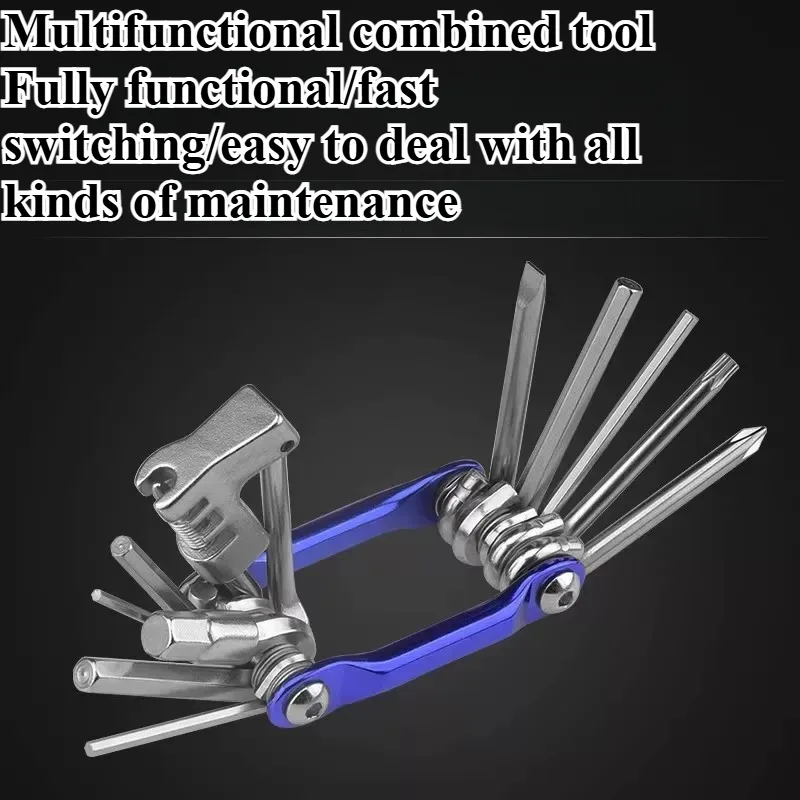 11 in 1 Mountain Bike Portable Socket Multipurpose Wrench Bicycle Multi Tool Screwdriver Motorcycle Bicycle Repair Tools