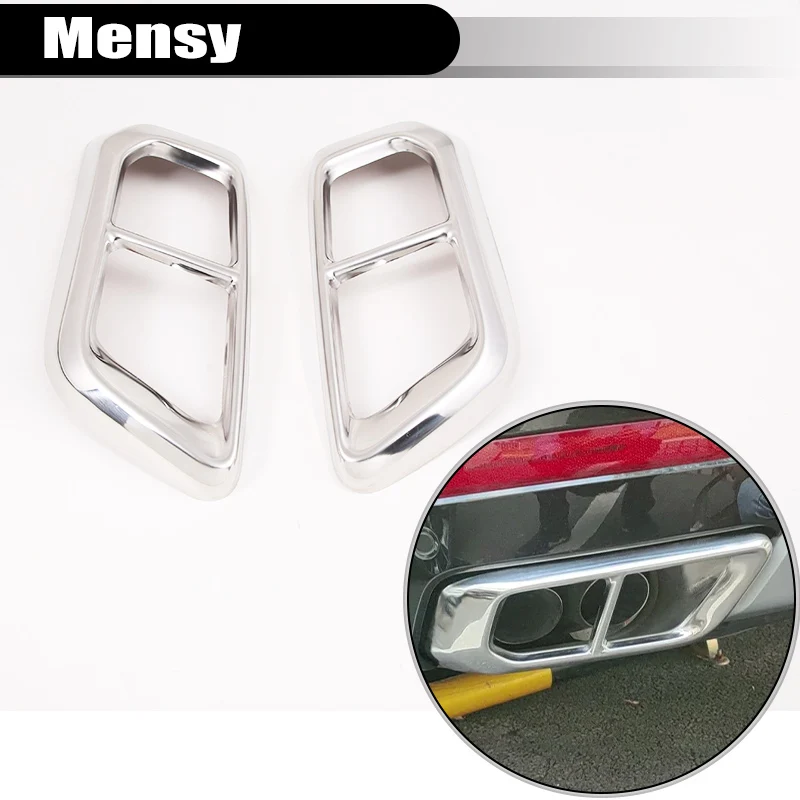 Car Tail Throat Decorative Frame Tail Muffler Exhaust Pipe Output Cover for BMW X7 G07 2023+ Accessories