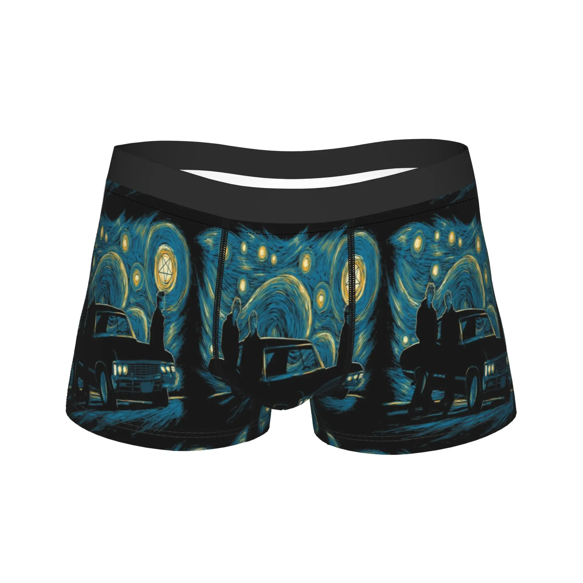 

Трусы-боксеры Dean Winchester Supernatural, качественные мужские трусы-боксеры с оригинальным дизайном, большие размеры