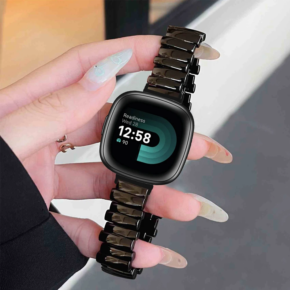 Women's Irregular Metal Strap, Compatible with For Fitbit Versa 2 3 4 Sense 2 1 Replacement Bracelet