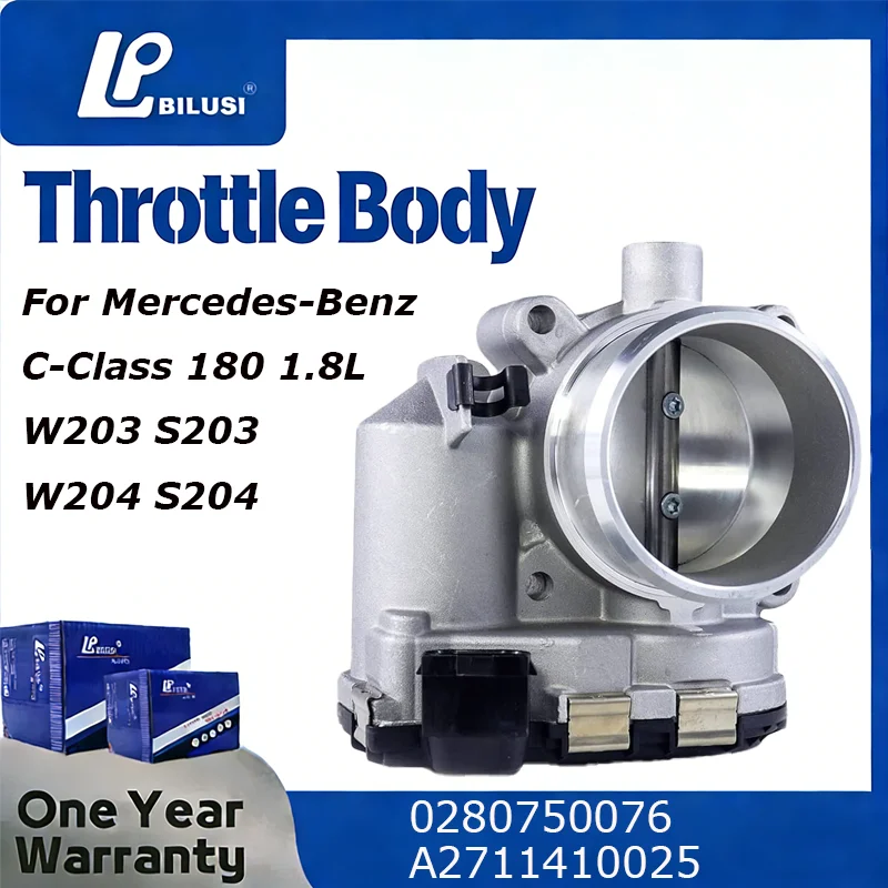 

Bilusi Throttle Body for Mercedes-Benz C-Class 180 1.8L W203 S203 W204 S204 Sprinter A2711410025 0280750076