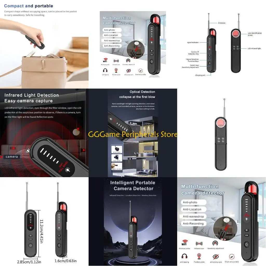 

Беспроводной детектор сигнала U55B T01 для небольших камер и обнаружения для безопасности