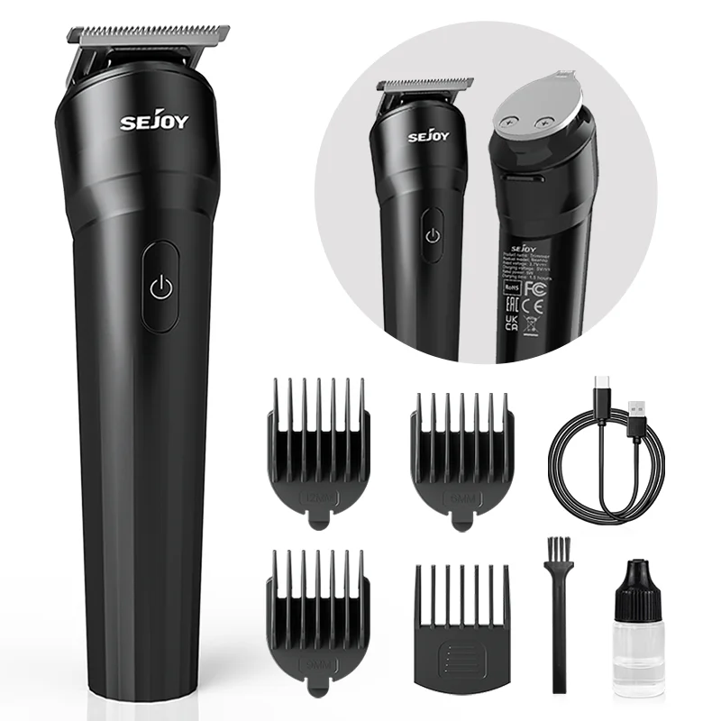 

Многофункциональный триммер для волос на теле Sejoy для мужчин, электрическая машинка для стрижки волос, триммер для бороды, перезаряжаемая машина для стрижки волос