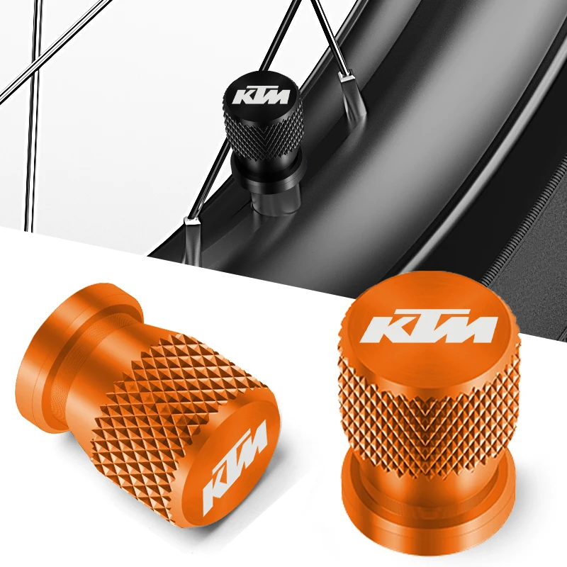 QMM-G-GD56 2pcs Motorcycle Valve caps Wheel Tire Stem cover For KTM Adventure 790 990 1050 1090 1190 1290 RC8 Duke 200 250 390