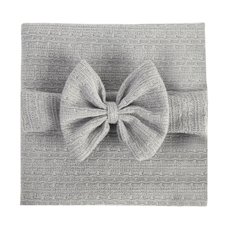 Baby Photography Props Bowknot Headband & Wrapping Blanket Newborns Photo Props Skin-Friendly Infant Photo Accessories