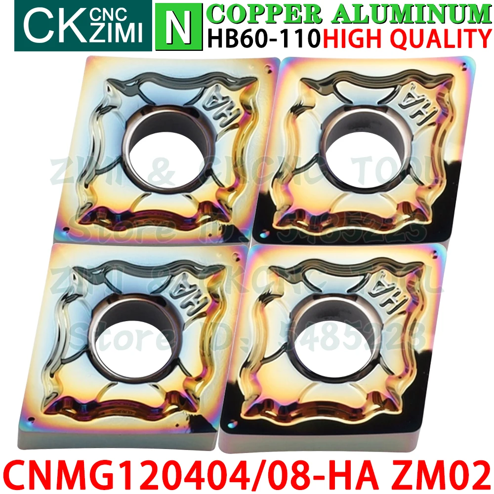 CNMG120404-HA ZM02 CNMG120408-HA ZM02 كربيد الألومنيوم إدراج تحول إدراج أدوات التصنيع باستخدام الحاسب الآلي الميكانيكية مخرطة معدنية أدوات القطع CNMG1204 CNMG 1204 HA CNMG431 CNMG432 HA