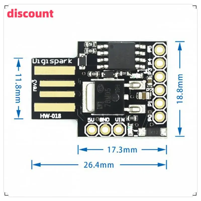 

For ATTINY85 USB Development Board Kits Digispark Universal Convenient Portable Micro-USB Development Board