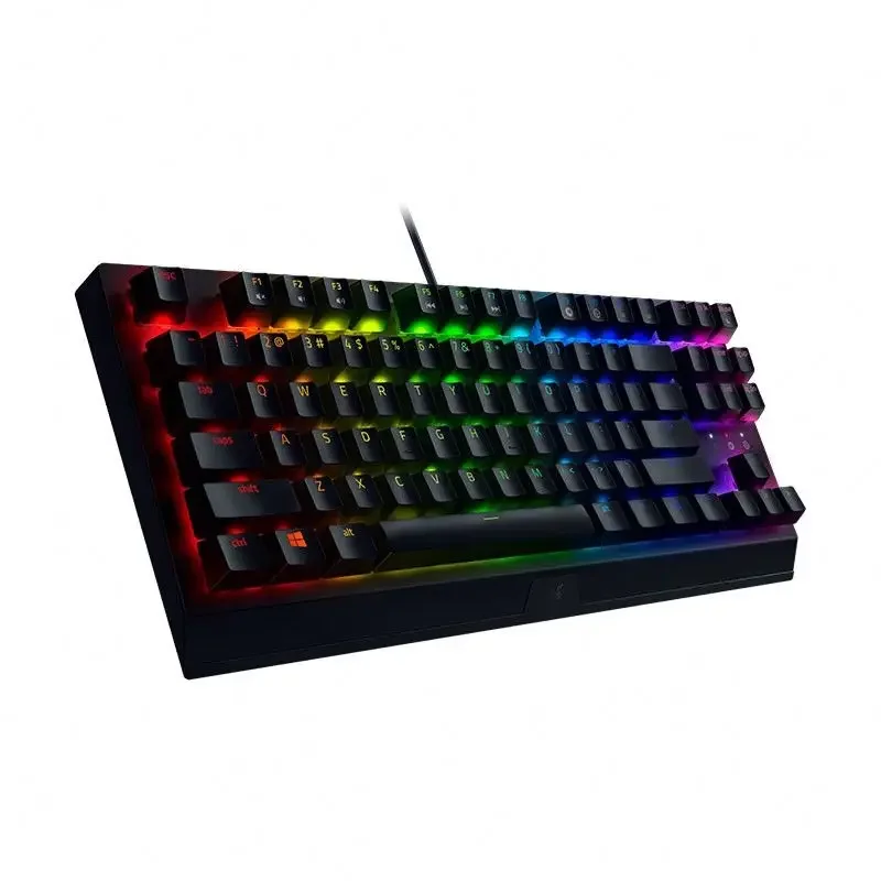 Original   BLACKWIDOW V3 TENKEYLESS 87keys RGB green and yellow switch Mechanical Gaming Wired Keyboard