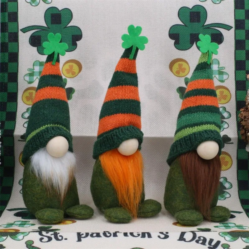 

New Green Leaf Festival goblin dwarf doll holiday decoration products Faceless elderly doll cartoon doll gift ornaments