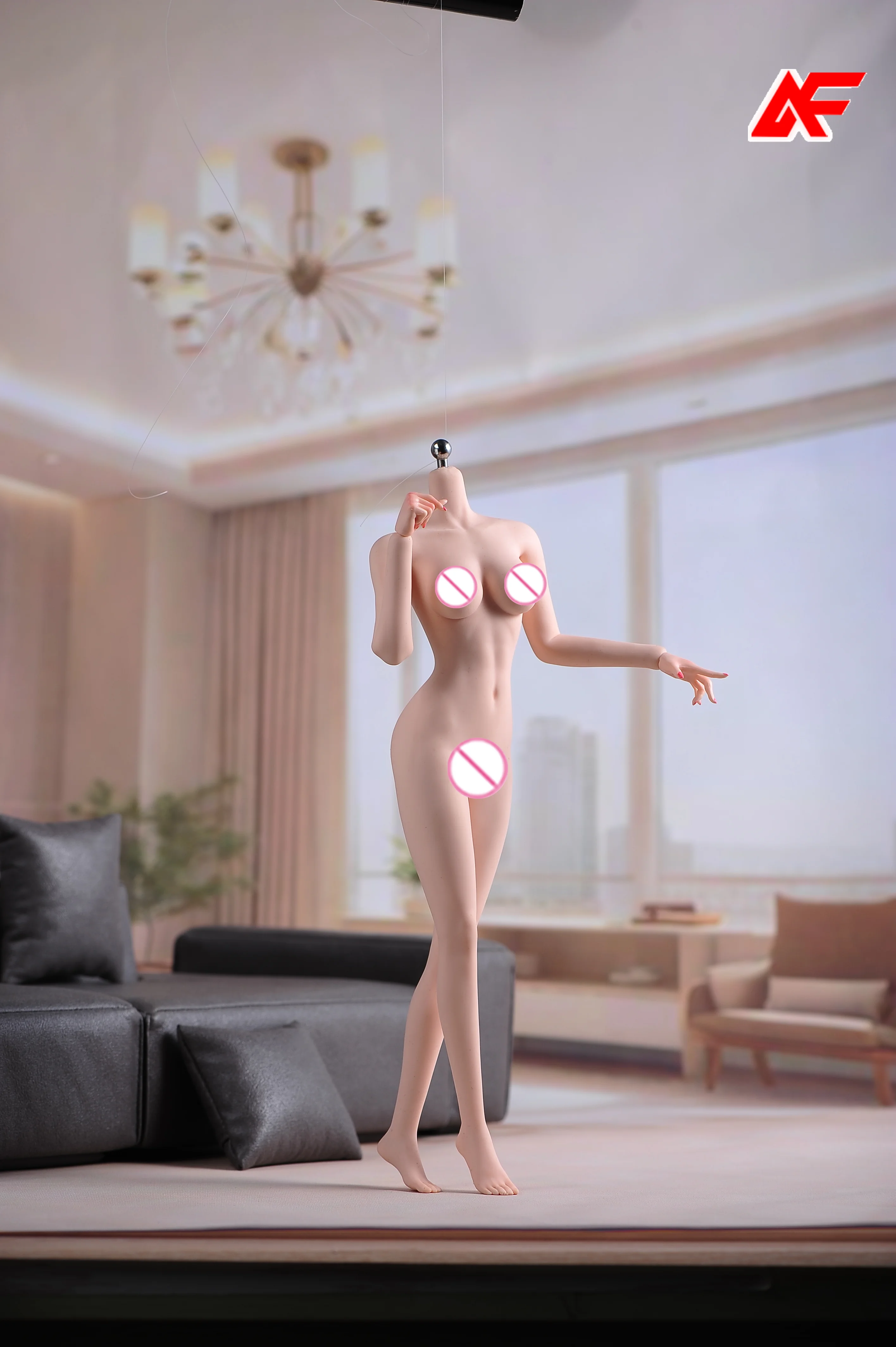 ANT T303 1/6 Scale Female Makeup Seamless Body With Undetachable Feet 12'' Large Bust Super Flexible Action Figure Doll Toys