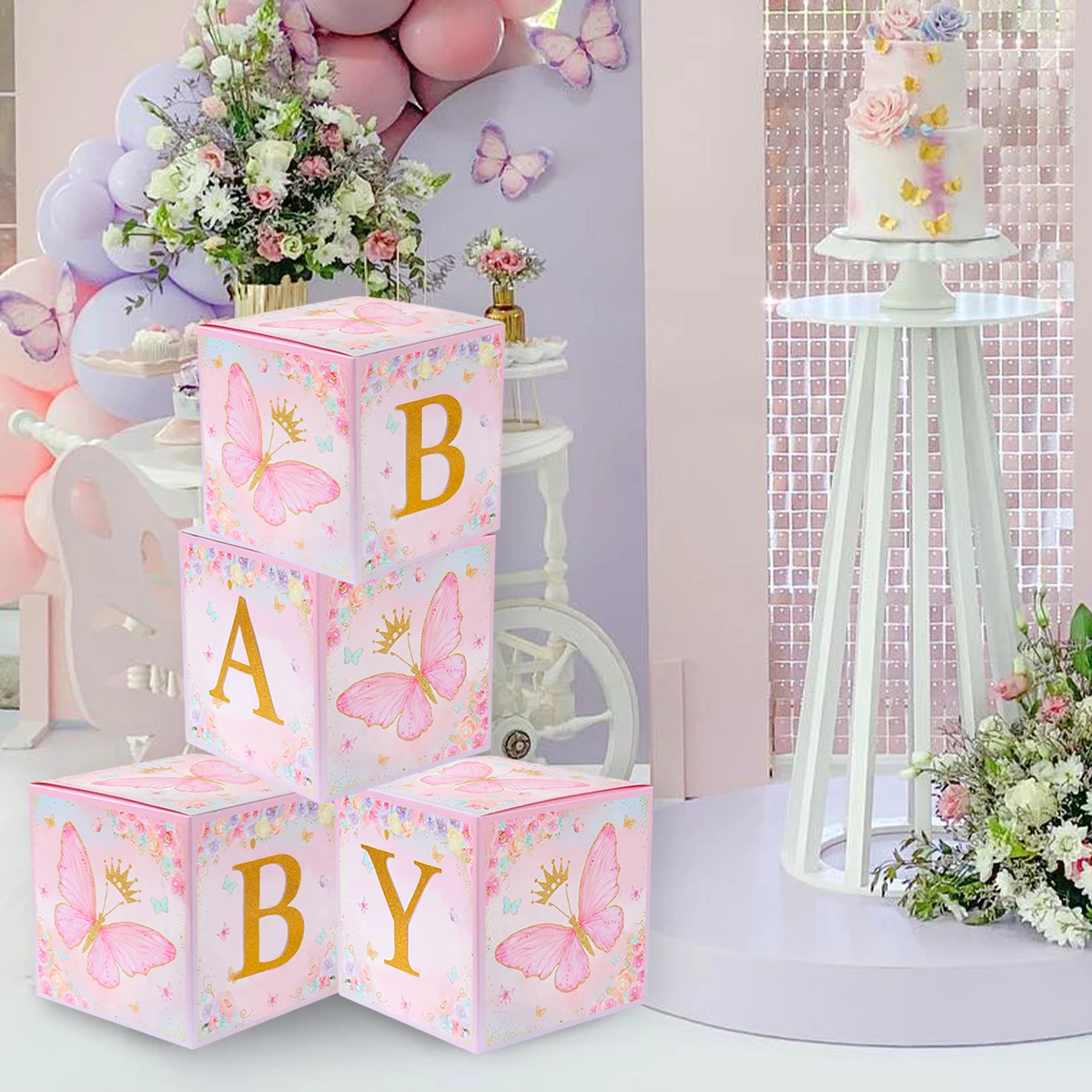 4 szt. Pudełka na Baby Shower  – Event Party Box recenzja i cena