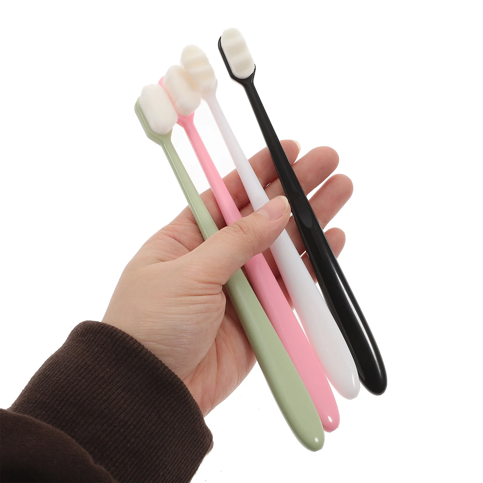 

4 Pcs Soft Toothbrush Dental Brushes Extra Bristle Travel Aldult Manual Fine Bristles Pp Adult Toothbrushes for Adults